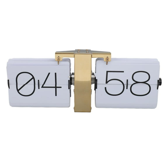 Big Flip Clock Smooth Surface Easy To Read Knob Adjustment Automatic Flip Clock ForBedroom Living Room