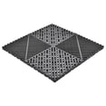 thumbnail image 1 of Big Floors RaceDeck Garage Floor Tiles, Interlocking Garage Flooring, Free-Flow Self-Draining Non-Slip Heavy-Duty Copolymer, Easy Install (Graphite, 40 Pack of 15 x 15" Tiles), 1 of 9