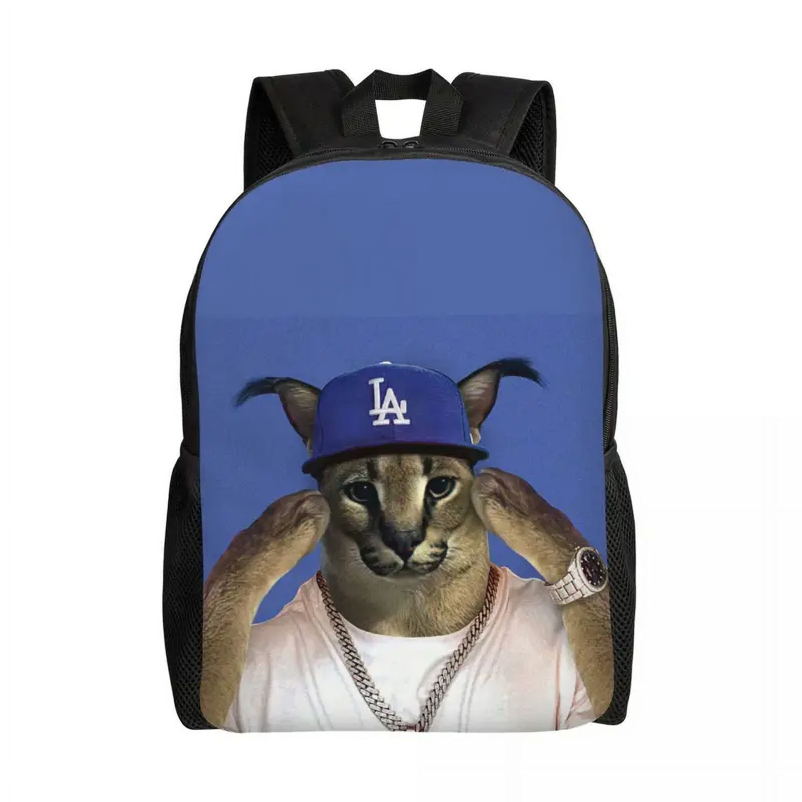 Big Floppa Funny Meme Men s Female Travel Backpack School Laptop Bookbag Caracal Cat College Student Daypack Bags
