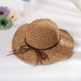 Sun Sunshing Straw Hat Female Lace Bow Hollow Hook Hats