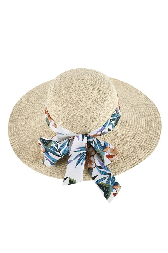 Big Floppy Sun Hats for Women, Yigetop Oversized Sun Straw Hat for Women, Upf 50+ Floppy Wide Brim Summer Foldable Roll Up Travel Hat Beach Hats for Women Ladies Hats Floppy Hats for Women Beige M