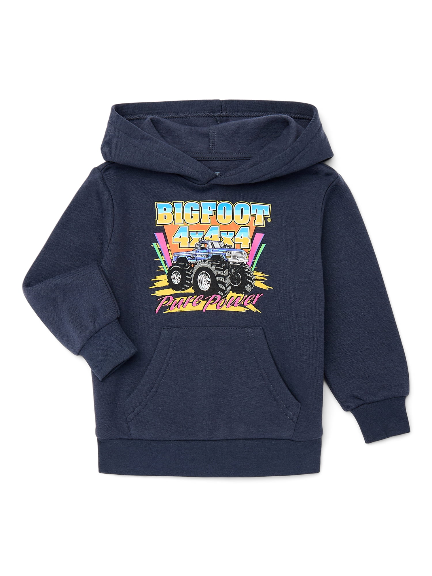 Big Foot 4X4 Toddler Hoodie with Pocket, Sizes 12M-5T