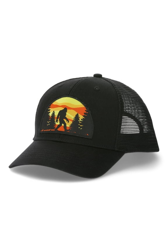 Big Foot Cotton Twill Mesh Back Hat Black/Black