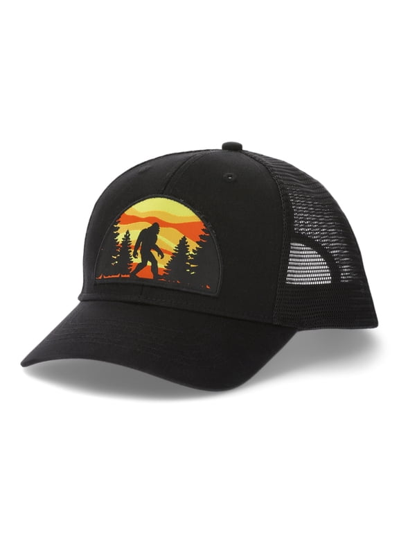 Big Foot Cotton Twill Mesh Back Hat Black/Black