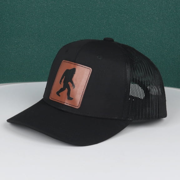 Big Foot Embroidered Washed Baseball Cap Featuring the American Flag for Men and Women