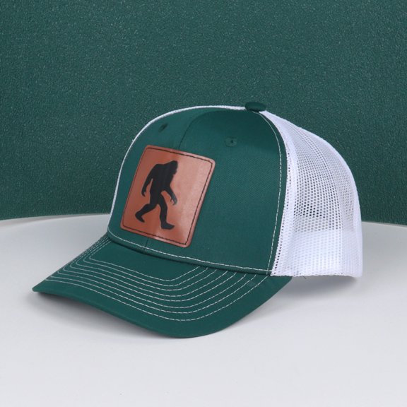 Big Foot Embroidered Washed Baseball Cap Featuring the American Flag for Men and Women