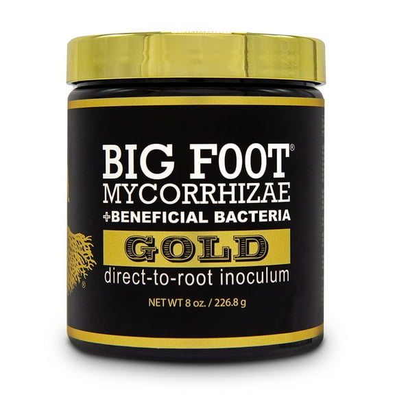 Big Foot Gold MYCORRHIZAL Fungi Concentrate (400 propagules per Gram) Endo Mycorrhizae Inoculant Powder for Explosive Plant Root Growth. Beneficial Bacteria 950,000,000 cfu/Gram-l (Powder, 8 OZ)