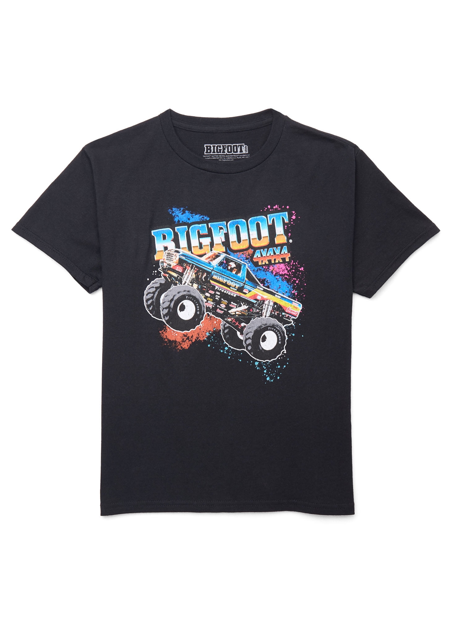 Bigfoot Jumpin Boys Graphic Tee with Short Sleeves, Sizes 4-18