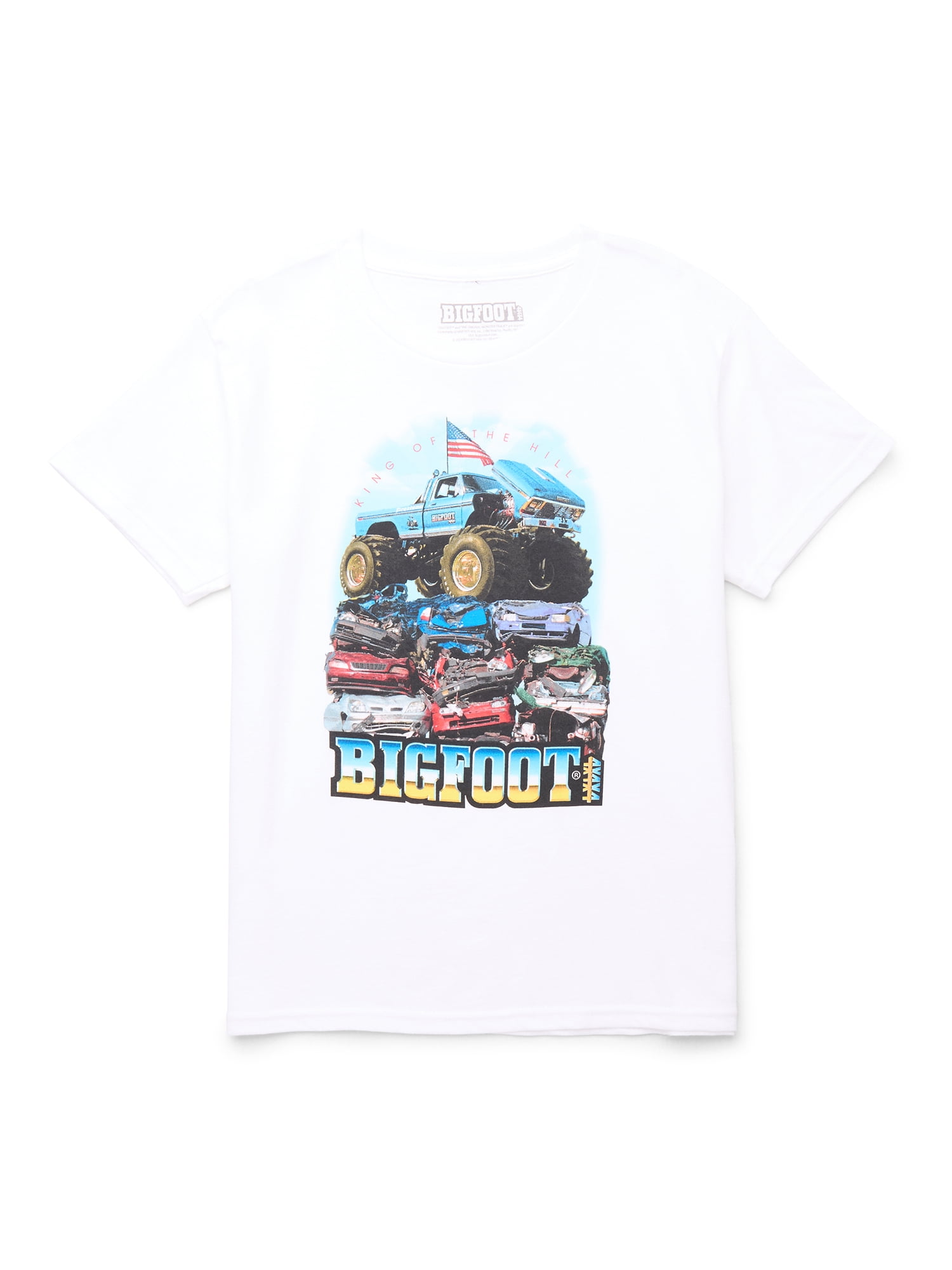 Bigfoot King Boys Graphic Tee with Short Sleeves, Sizes 4-18