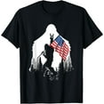 thumbnail image 1 of Big Foot Shirt - Bigfoot Sasquatch American Flag Patriotic T-Shirt, 1 of 4
