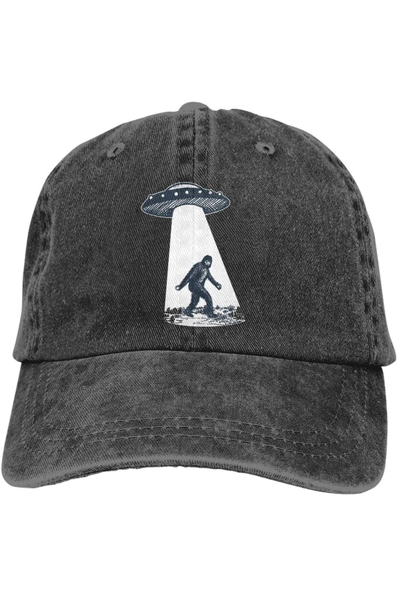 Big Foot UFO Abduction Unisex Adult Adjustable Sun Dad Caps