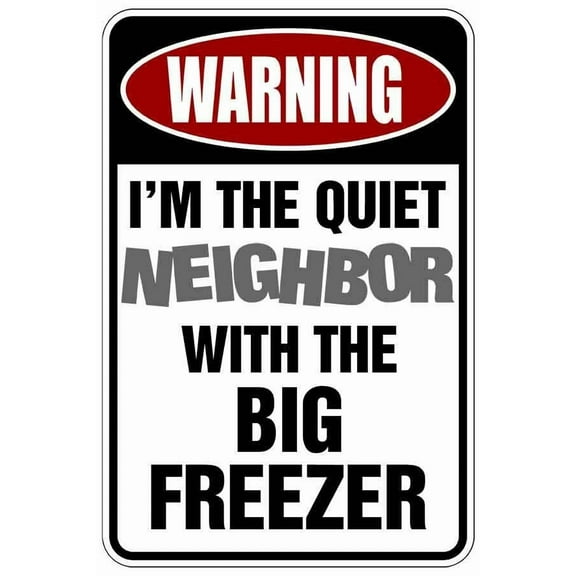 Big Freezer Sign Metal Funny Man Cave House Decor N1085