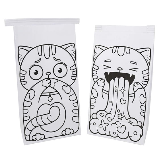 Big Fudge Barf Bags Disposable Bags for Motion Sickness & Hangover Vomit, 50-Pack