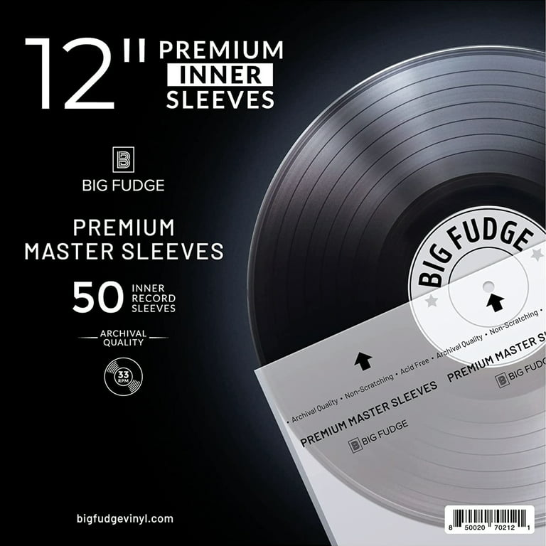  50 LP Inner Sleeves Anti Static Square Vinyl Record