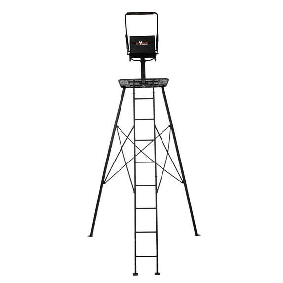 Big Game The Defender Tripod Stand, Deer Hunting Ladder w/ Rotating Seat