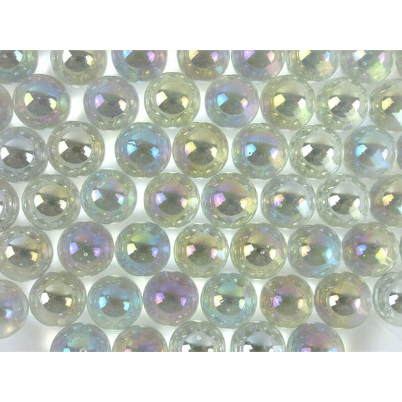 Big Game Toys~25 Glass 14mm SOAP Bubble Marbles Clear Iridescent Oil Translucent Wedding Decor/Vase Filler/Aquarium