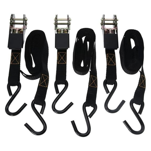 Big Game Treestand Ratchet Strap Black 3PK