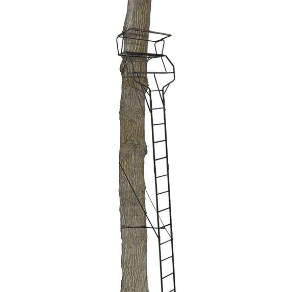Big Game Treestands Guardian XLT Ladder Stand, 18 ft, 500 lb, 2 Person