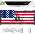 thumbnail image 1 of Big Gaming Mouse Pad, Extended 35.4" X 15.75" in Desk Pad for Keyboard and Mouse, Computer Keyboard Mouse Mat 3mm Thick XXL Rubber Mousepad for Laptop Gamer, Gadsden Flag, 1 of 6
