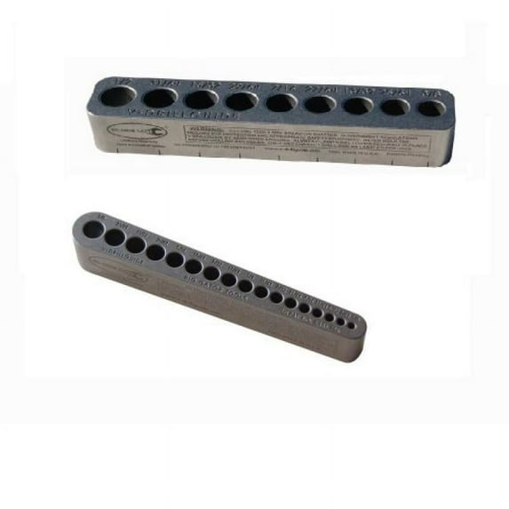 Big Gator Tools V-Drill Drill Guide ⅛ - ⅜ Inches Plus ⅜ -½ Inches, 2-Pack