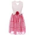 thumbnail image 1 of Big Girl Sleeveless Foral Lace Chiffon Birthday Flower Girl Dress USA Fuchsia 8 JKS 2111 BNY Corner, 1 of 4