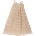 thumbnail image 1 of Big Girl Uragiri Flower Girl Dress for Special Occasion and Summer Champagne 10 KK6401, 1 of 3