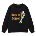 Big Girl's Back To School Sweatshirt Autumn Winter Graphic Long Sleeve Sweatshirts