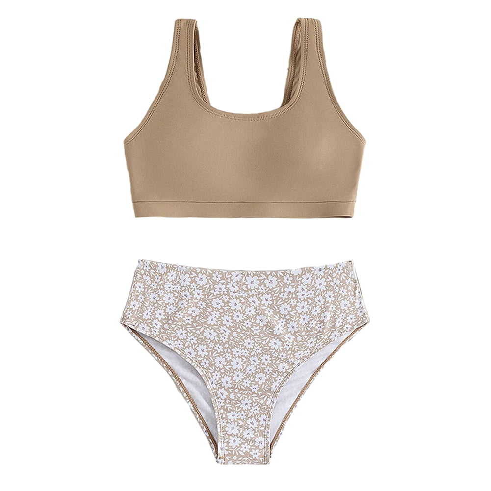 2024 New Korean 2 Pieces Swimsuit Women Short Skirt Net Bikini Band Hollowed Out Bikini Bow High Waisted Bikini Swimwear