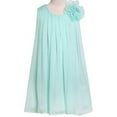 thumbnail image 1 of Big Girls' Adorable Chiffon Mesh Flower Flowers Girls Dresses Aqua Size 10, 1 of 3