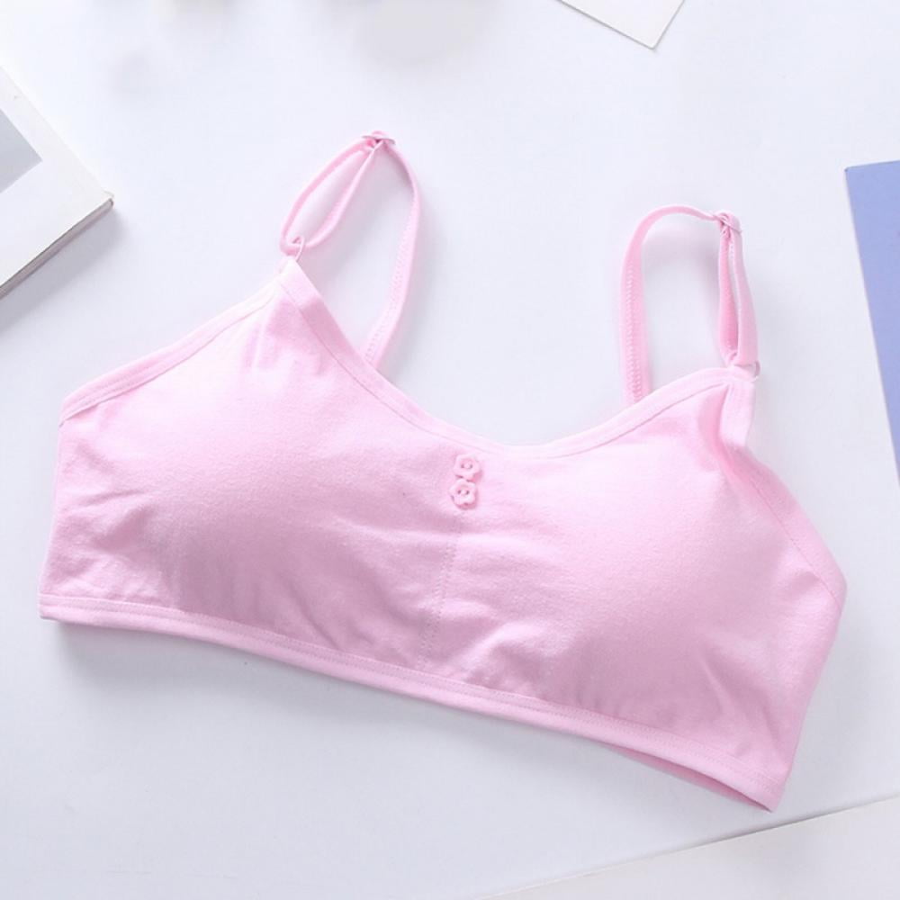 Breathable Training Bras for School Girls 12-15 Beginer's First Bra Teen  Kids Teenage Youth Bra Tank Tops (Color : Pink, Size : 85/38B) : :  Clothing, Shoes & Accessories