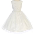 thumbnail image 1 of Big Girls' Classy Lady Lace Top Pearl Waist Flowers Girls Dresses Ivory 10 (J36K85), 1 of 2