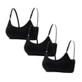 thumbnail image 1 of Big Girls Cotton Training Bra Value Pack 5-Pack Wireless Light Padded Adjustable Straps Back Closure Soft Stretchy Breathable 10-16, 1 of 5