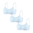 thumbnail image 1 of Big Girls Cotton Training Bra Value Pack Wireless Light Padded Adjustable Straps Back Closure Soft Edge Stretchy Breathable Smooth Daily Wear 10-16, 1 of 5
