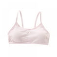 thumbnail image 1 of Big Girls Cotton Training Bras Wireless Light Padded Sports Bras for Teens 7-14 Years, 1 of 10