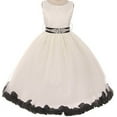 thumbnail image 1 of Big Girls' Crystal Rhinestone Belt Sash Flower Petals Easter Flowers Girls Dresses Ivory Black 14 (M1B5K2CB), 1 of 3