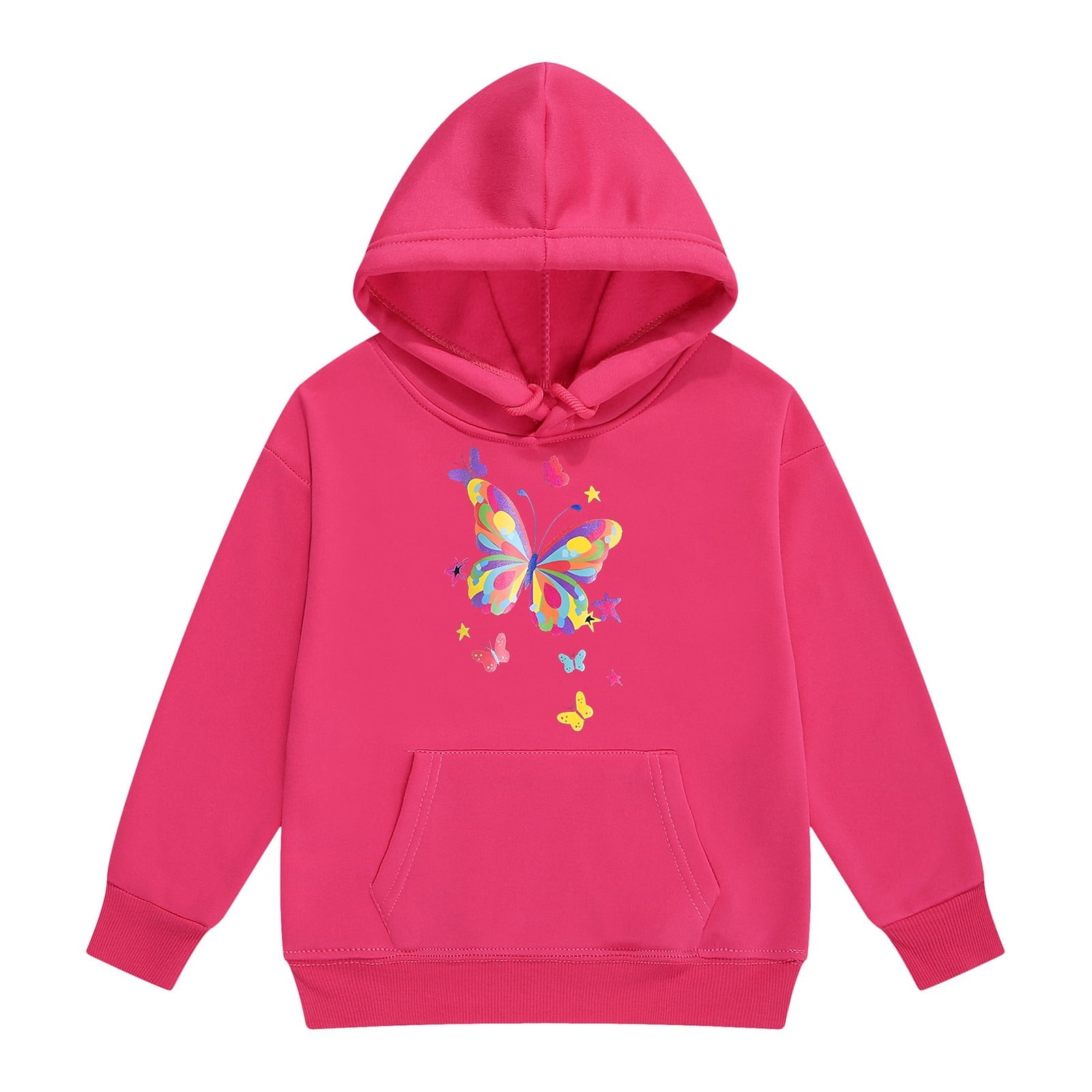 Feeff Big Girls Hoodies Sweatshirts Print Casual Pullover Kids Soft Outerwear ...