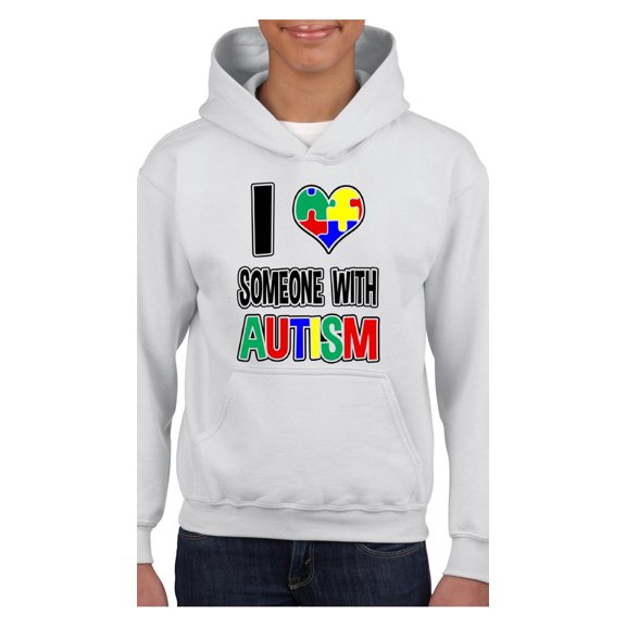 Big Girls Hoodies and Sweatshirts - Autism Awareness