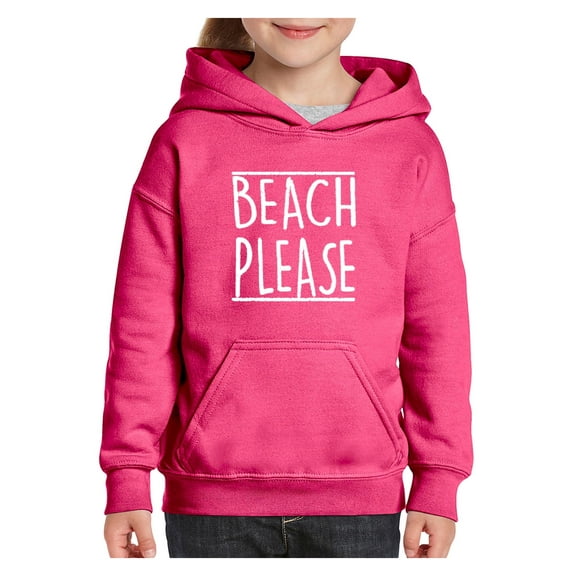 Big Girls Hoodies and Sweatshirts - Beach Please
