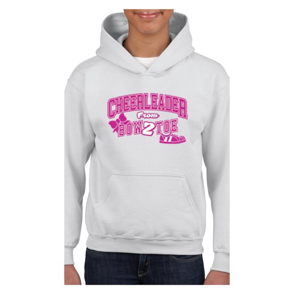 Big Girls Hoodies and Sweatshirts - Cheerleader Bow 2 Toe