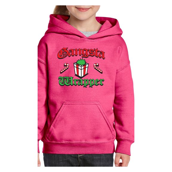 Big Girls Hoodies and Sweatshirts - Christmas Wrapper