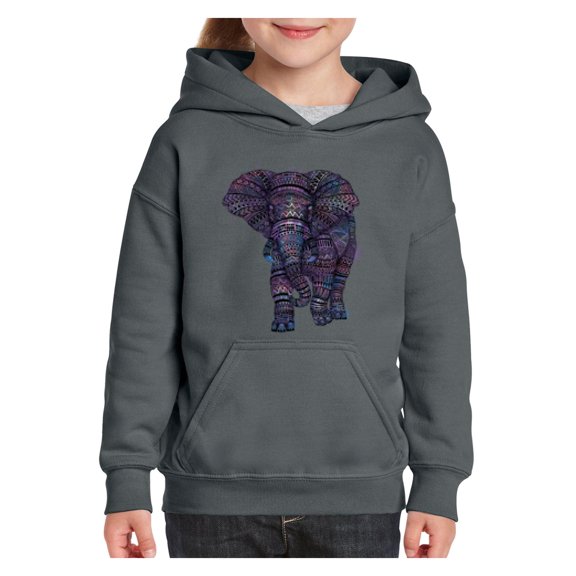 Big Girls Hoodies and Sweatshirts - Elephant