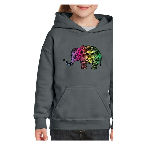 IWPF - Big Girls Hoodies and Sweatshirts - Elephant