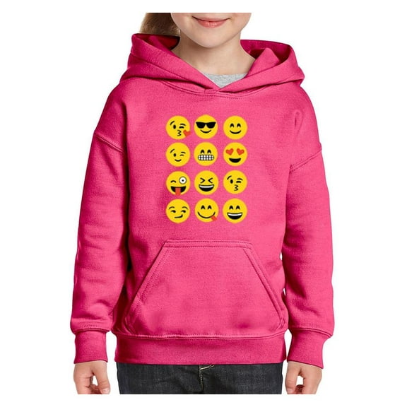 Big Girls Hoodies and Sweatshirts - Emoji Group