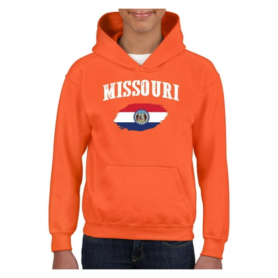 Big Girls Hoodies and Sweatshirts - Missouri Flag