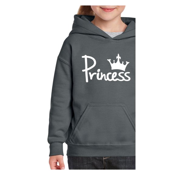 Big Girls Hoodies and Sweatshirts - Princess Crown