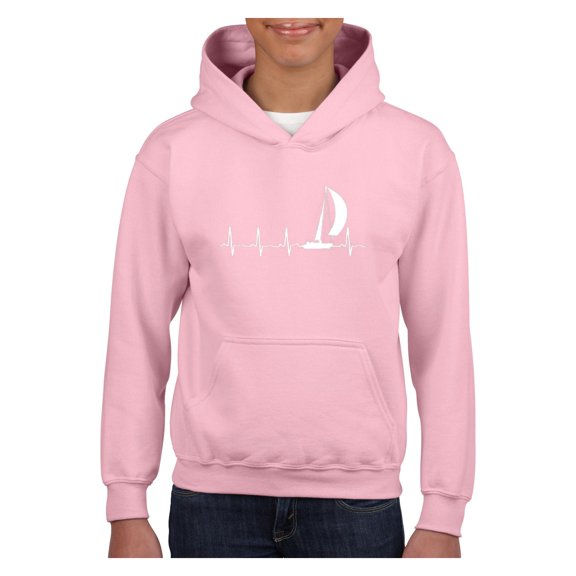 Big Girls Hoodies and Sweatshirts - Sailing Heartbeat