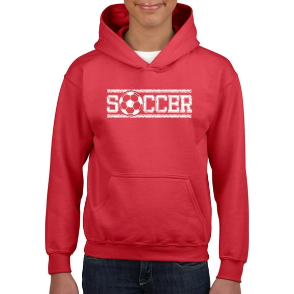 Big Girls Hoodies and Sweatshirts - Soccer With Ball