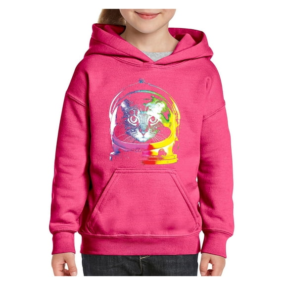Big Girls Hoodies and Sweatshirts - Space Cat