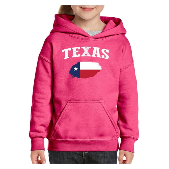 Big Girls Hoodies and Sweatshirts - Texas Flag