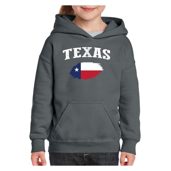 Big Girls Hoodies and Sweatshirts - Texas Flag